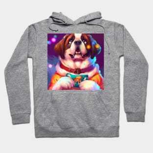 Cute St. Bernard Drawing Hoodie